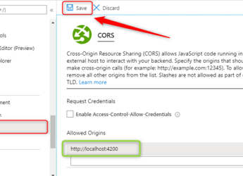 Enable CORS in Umbraco 8 API with Azure App Service